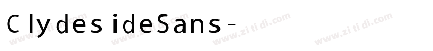 Clydeside Sans字体转换